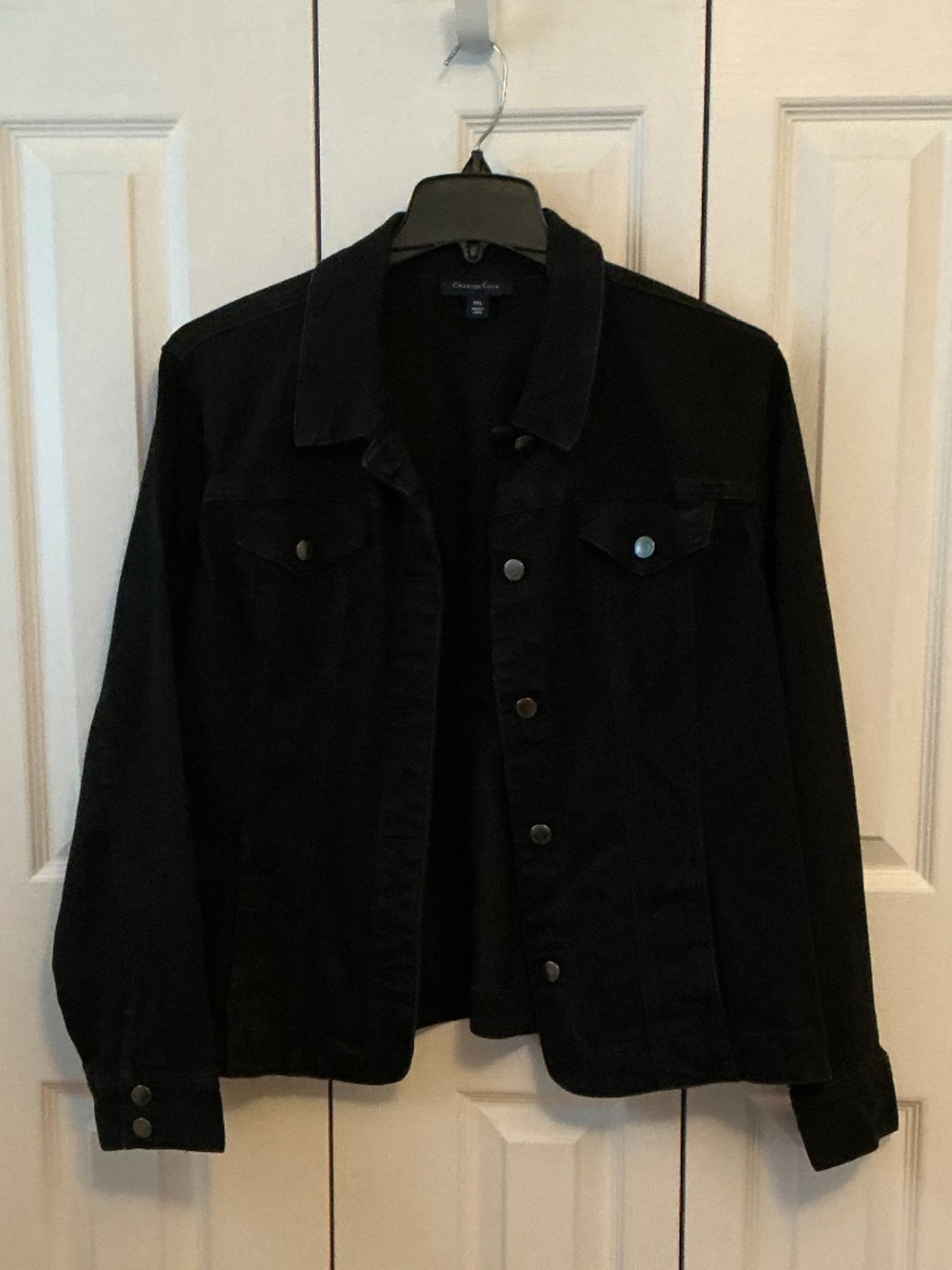Charter Club Women’s Black Denim Jacket